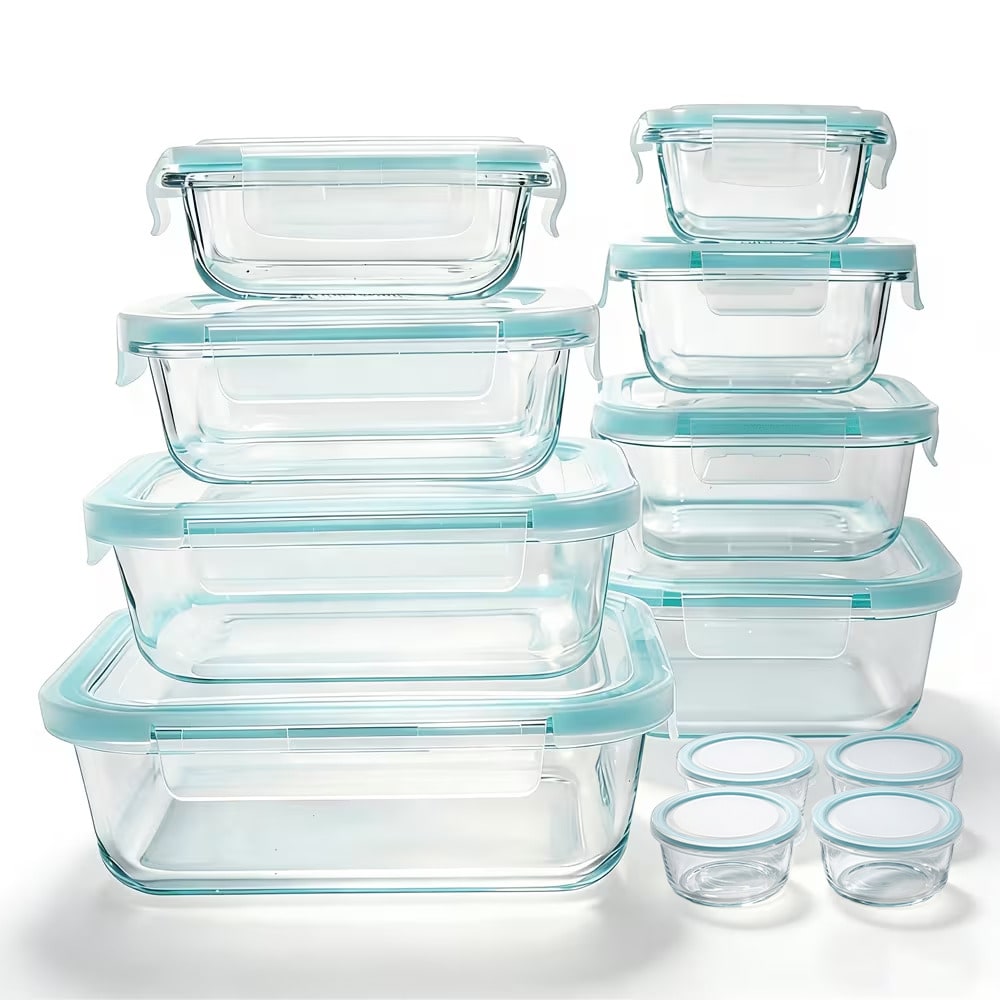Meal Prep Glass Containers Oven Safe - Glass Food Storage Containers Modern Sleek
