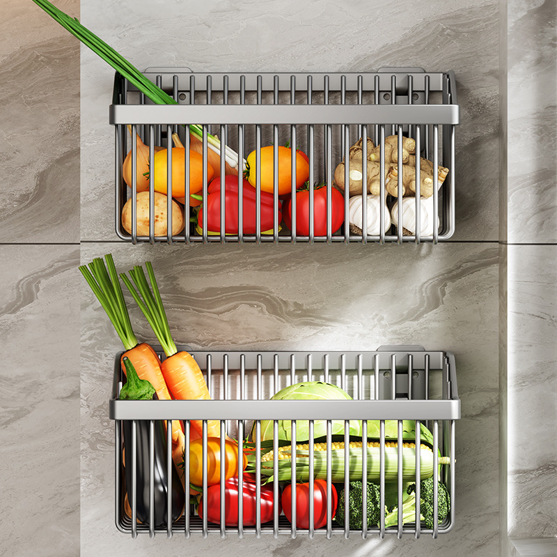 Spice Jar Labels - No-Drill Multifunctional Wall-Mounted Spice Rack Kitchen