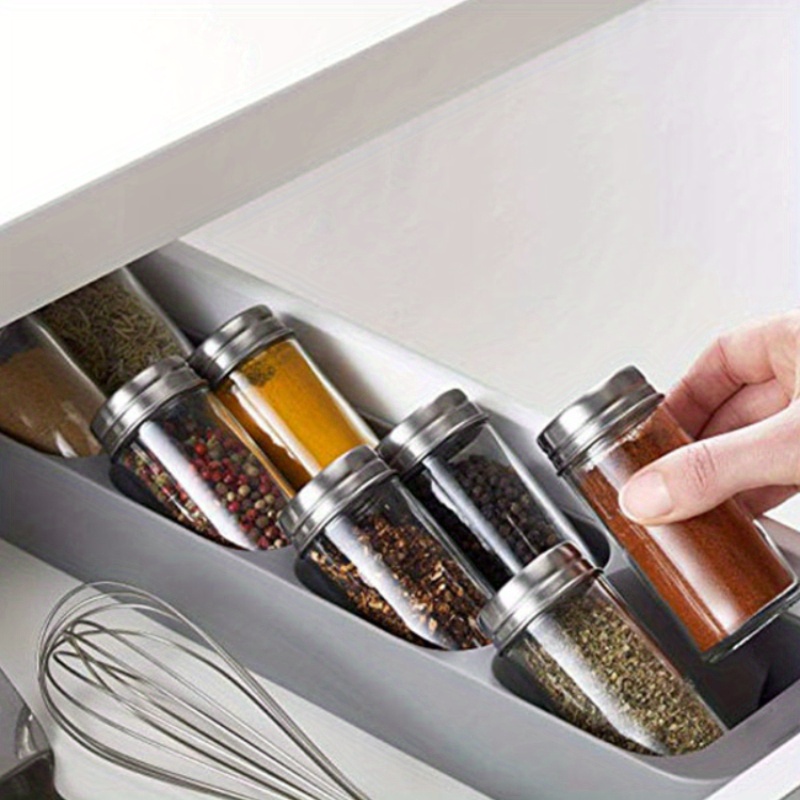 Spice Jar Labels - 1pc 8Grids Spice Rack Cupboard Organizer