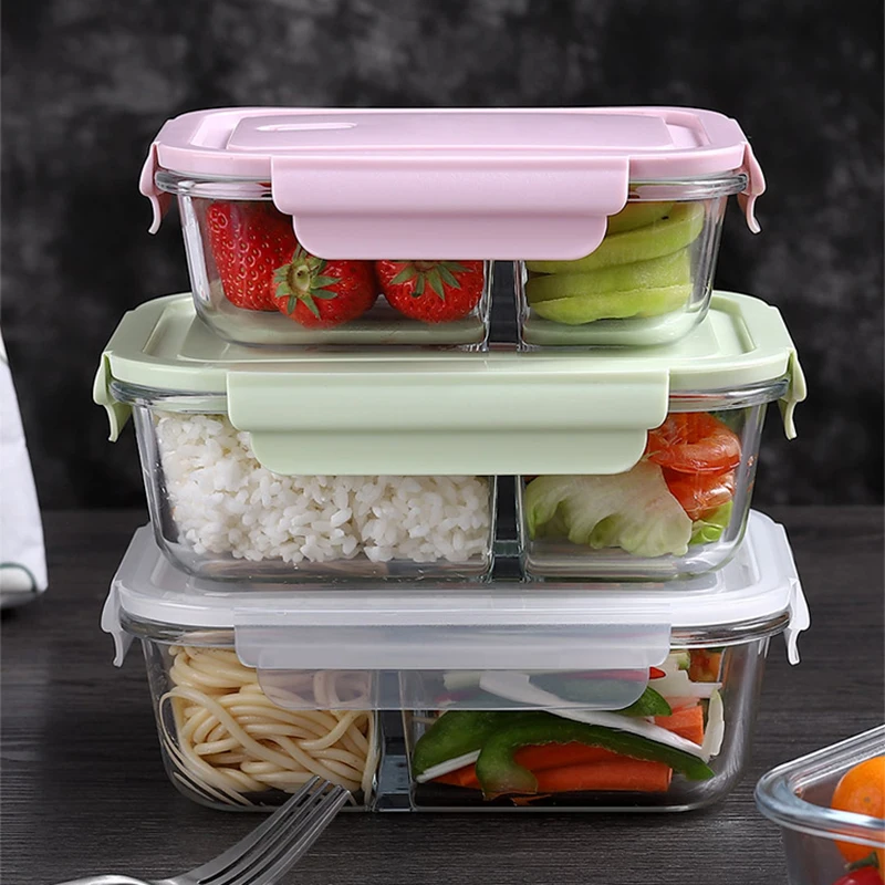 Glass Lunch Box Sealed Fresh-K - Meal Prep Glass Containers Oven Safe recension och pris
