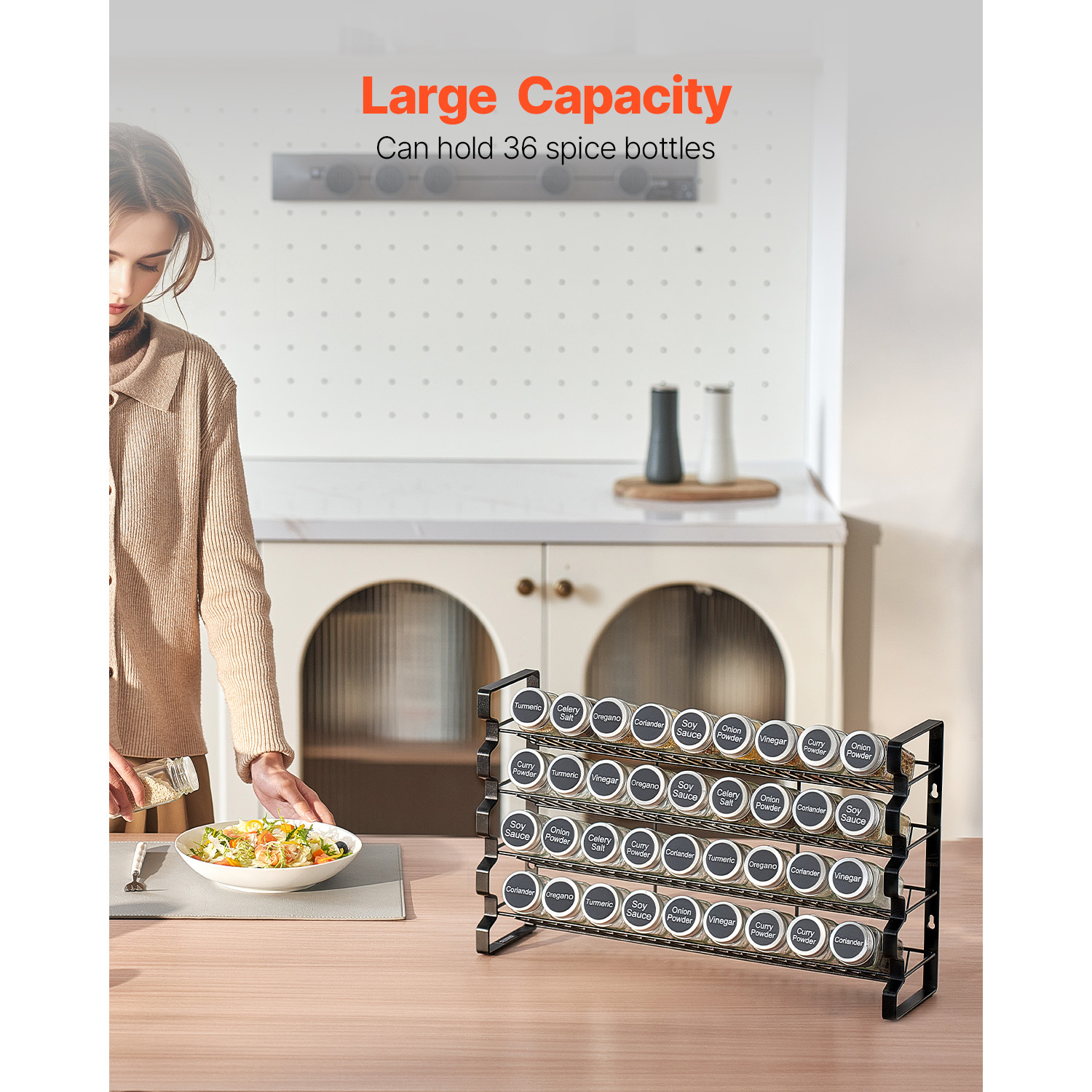 SucceBuy Spice Rack Organizer  - Spice Jar Labels recension och pris