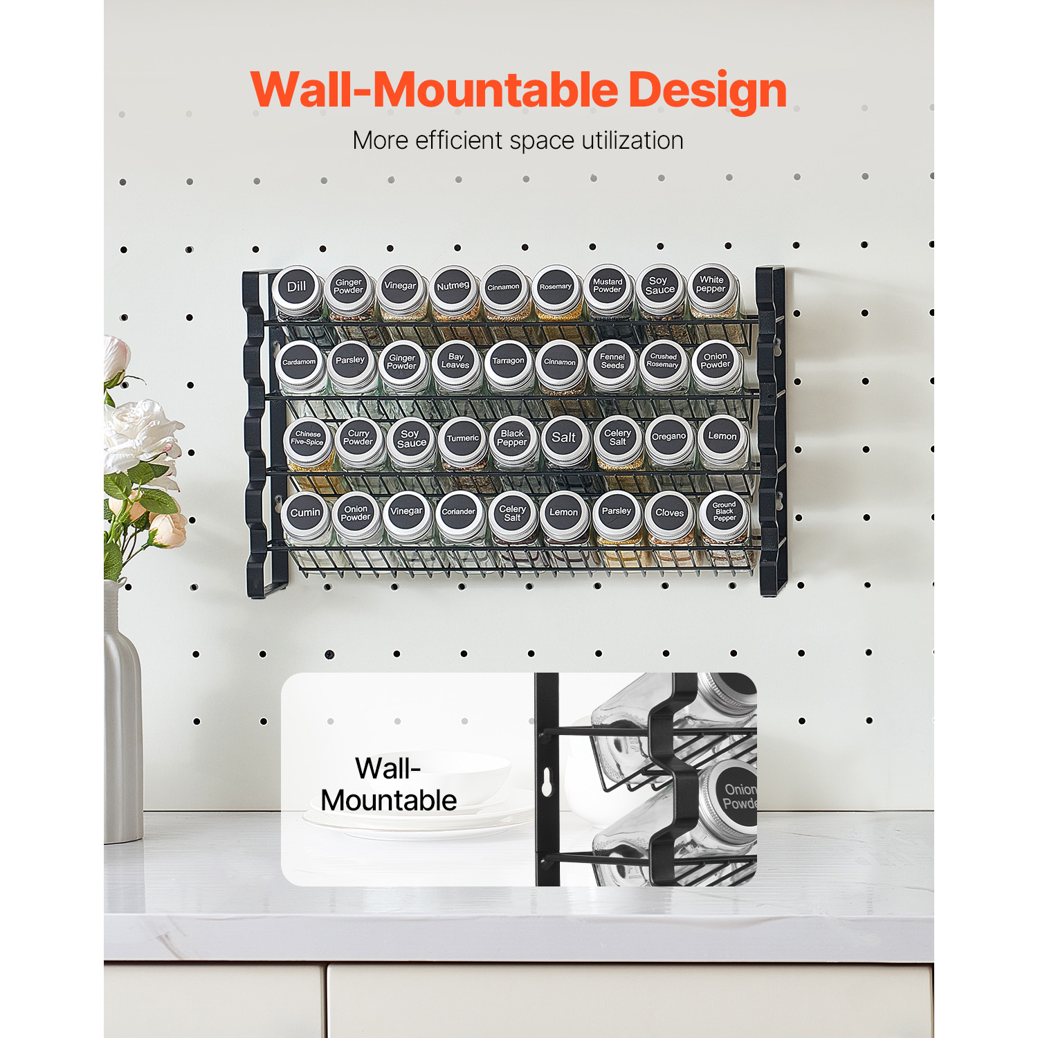 SucceBuy Spice Rack Organizer  - Spice Jar Labels recension och pris