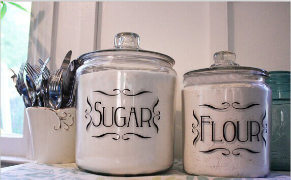 Kitchen Labels , Set of 4 kitc - Spice Jar Labels recension och pris