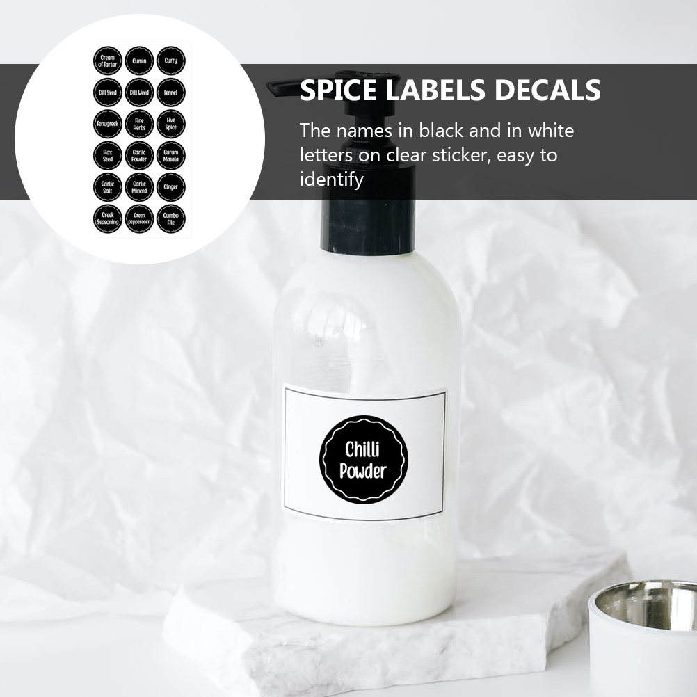 144Pcs Premium Spice Name Stic - Spice Jar Labels recension och pris