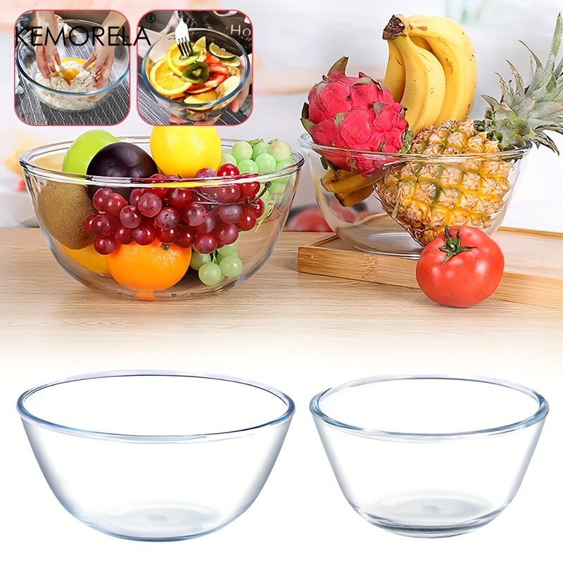 1PCS Deep Mixing Bowl - Heavy- - Meal Prep Glass Containers Oven Safe recension och pris