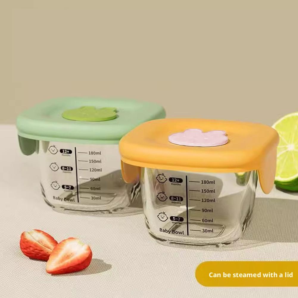 2PCS Glass Steaming Bowl Baby  - Meal Prep Glass Containers Oven Safe recension och pris