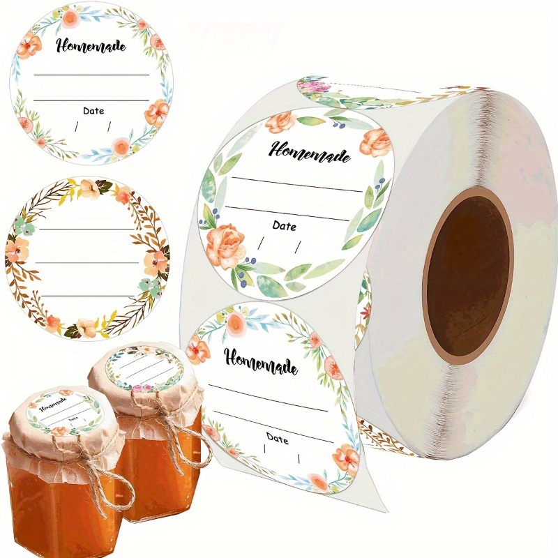 Watercolor Floral Canning Labe - Spice Jar Labels recension och pris