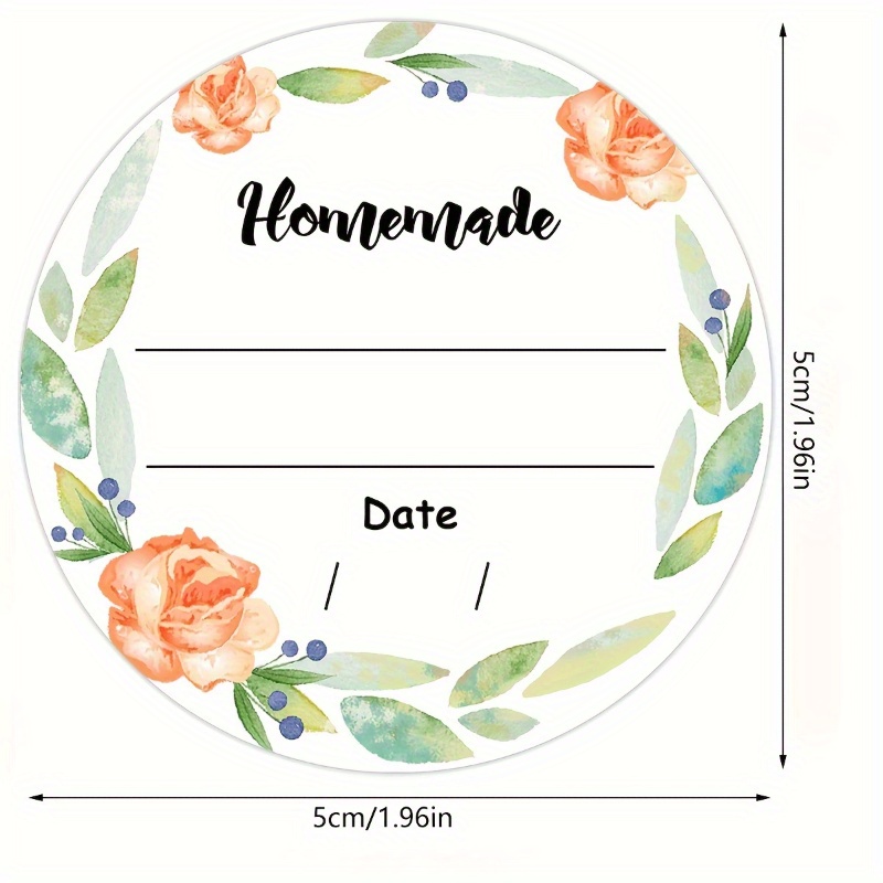 Watercolor Floral Canning Labe - Spice Jar Labels recension och pris