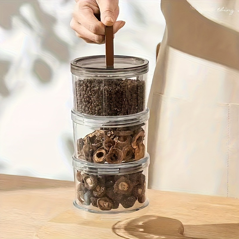 Three-Layer Round Spice Storag - Spice Jar Labels recension och pris