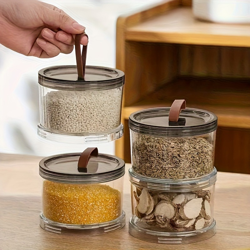 Three-Layer Round Spice Storag - Spice Jar Labels recension och pris