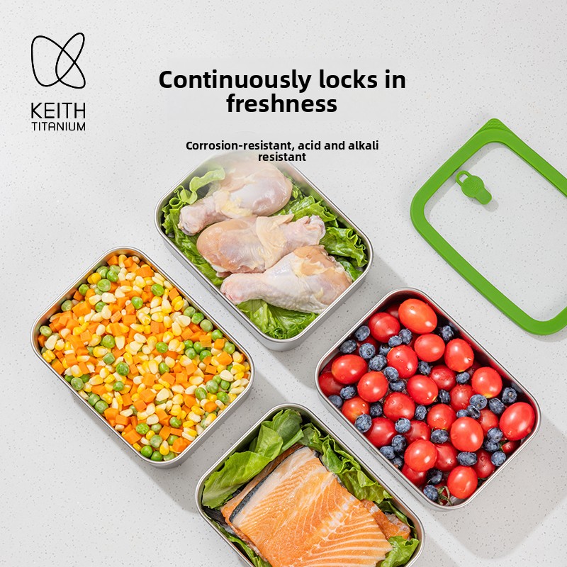 800ml Pure Titanium Lunch Box  - Meal Prep No Microwave recension och pris