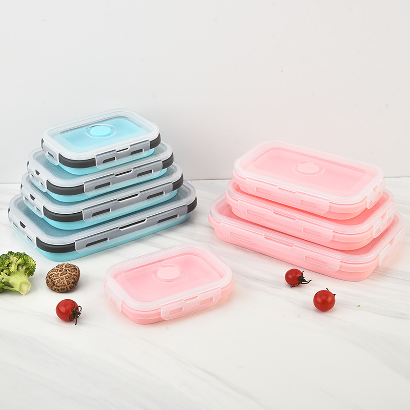 4Pcs Foldable Silicone Lunch B - Meal Prep No Microwave recension och pris