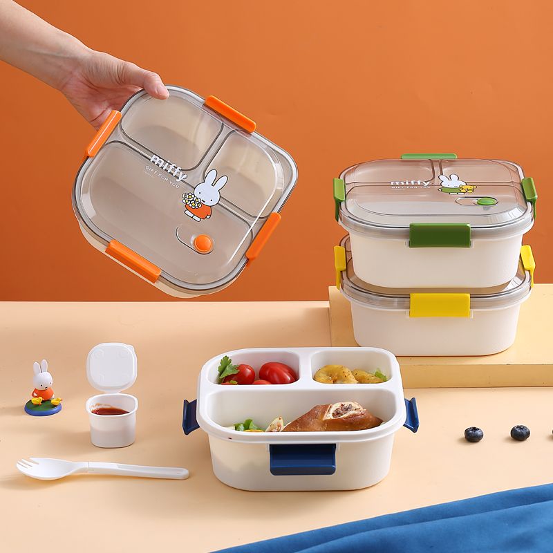 Kawaii Miffy Cartoon Bento Lun - Meal Prep No Microwave recension och pris