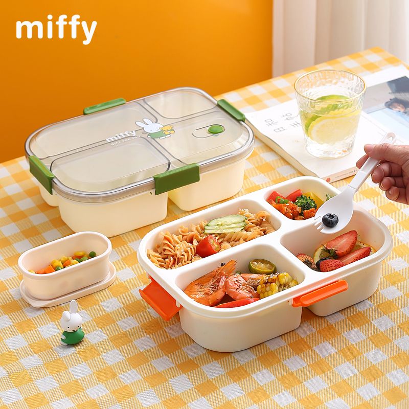 Kawaii Miffy Cartoon Bento Lun - Meal Prep No Microwave recension och pris