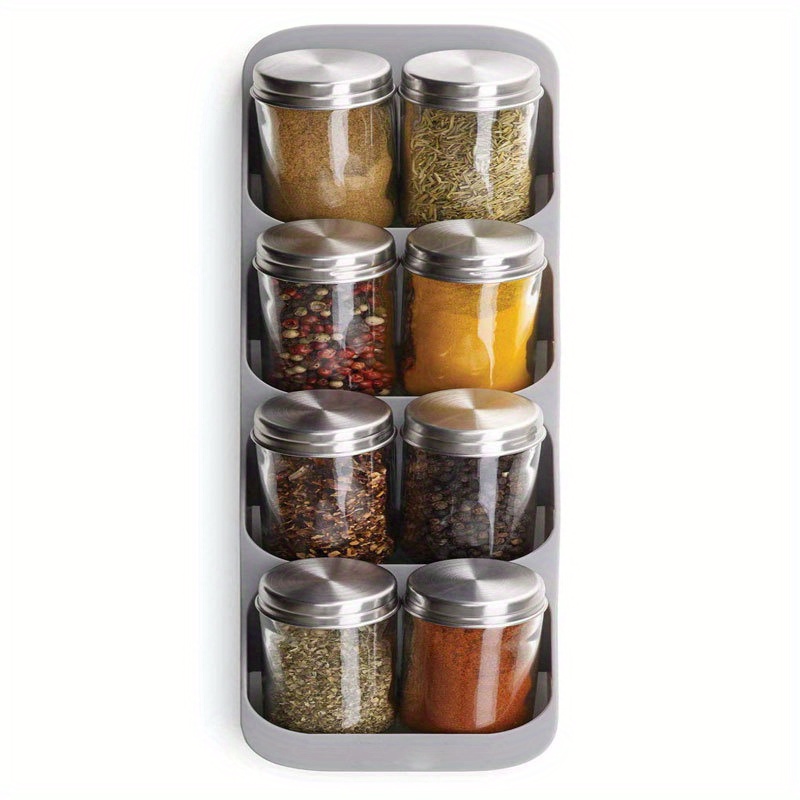 1pc 8Grids Spice Rack Cupboard - Spice Jar Labels recension och pris
