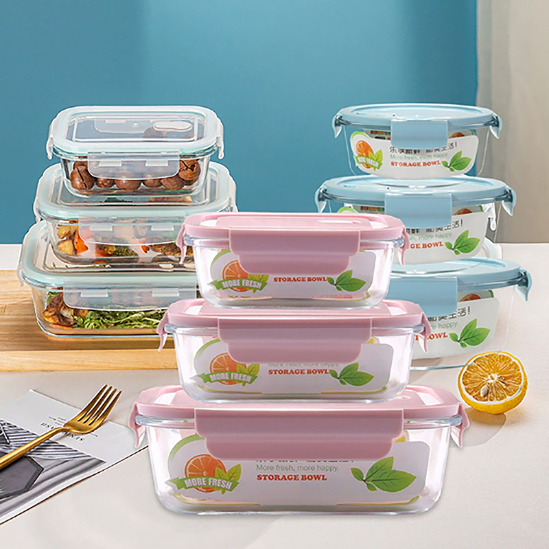 1/2/3 Grids Thickened Leak Pro - Meal Prep Glass Containers Oven Safe recension och pris