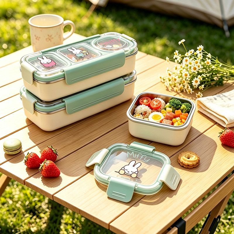 Cute Miffy Divided Lunch Box M - Meal Prep No Microwave recension och pris